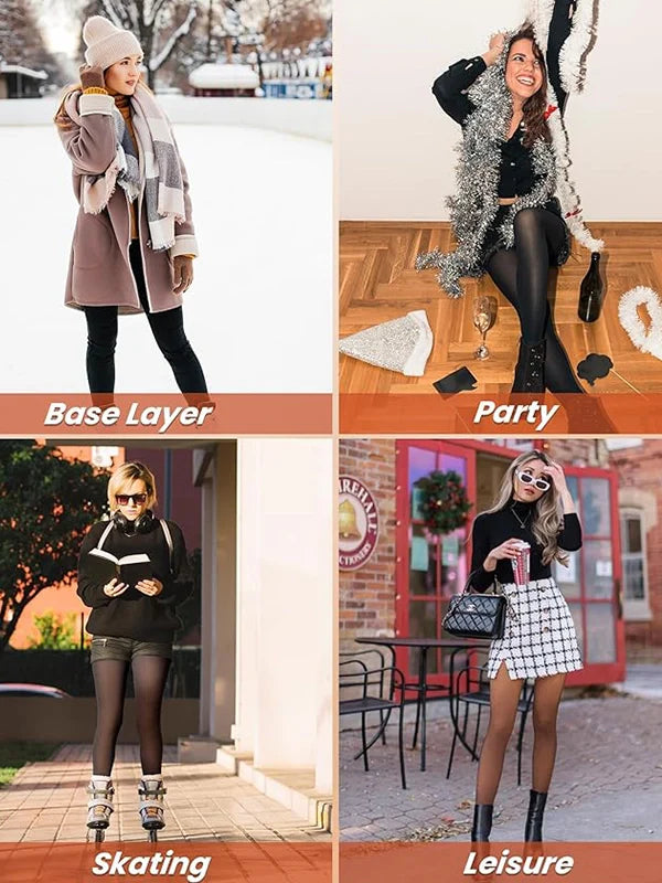 Leg Look Fleece Lined Tights