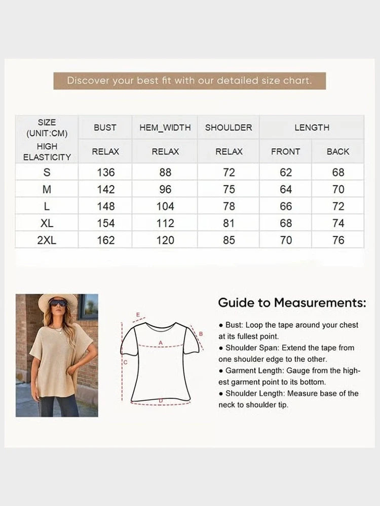 2025 Fall Clothing Women's Oversized Knit Top