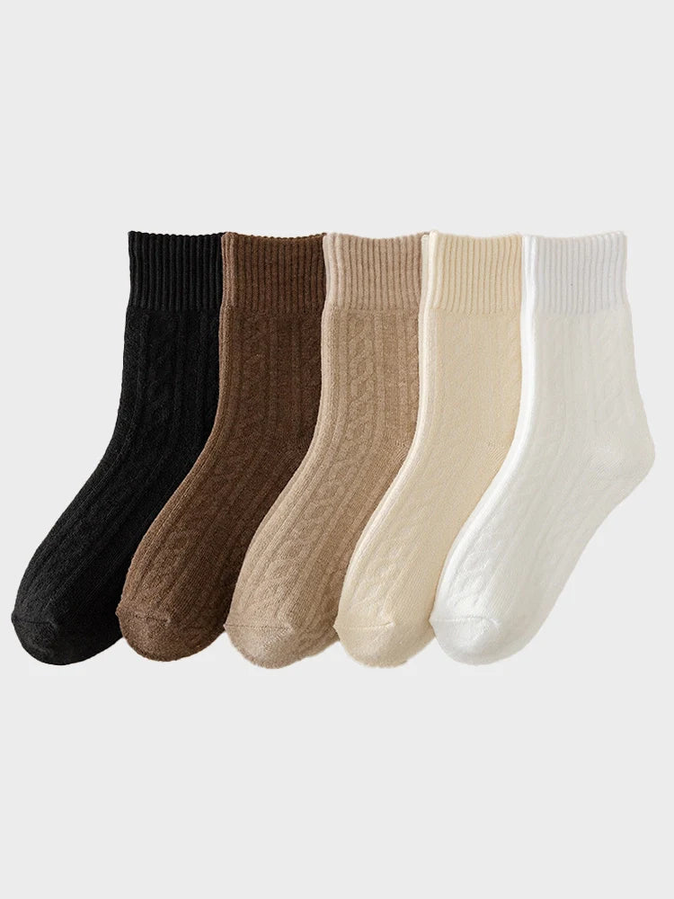 Women's Thick  Lining Warm  Mid Calf Socks