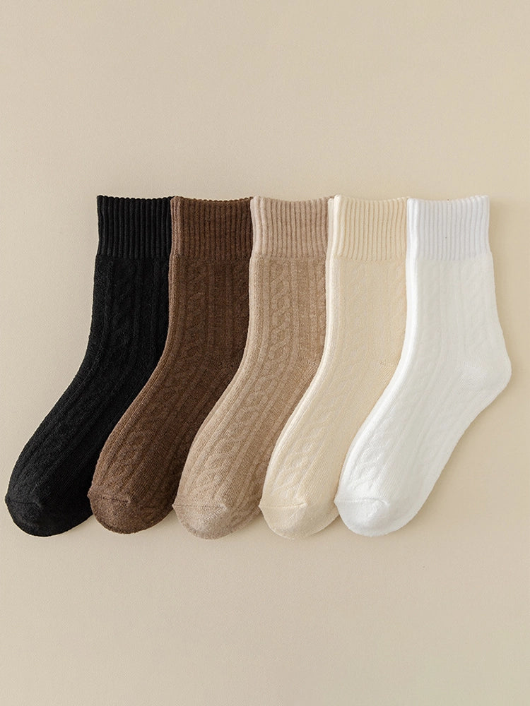 Women's Thick  Lining Warm  Mid Calf Socks