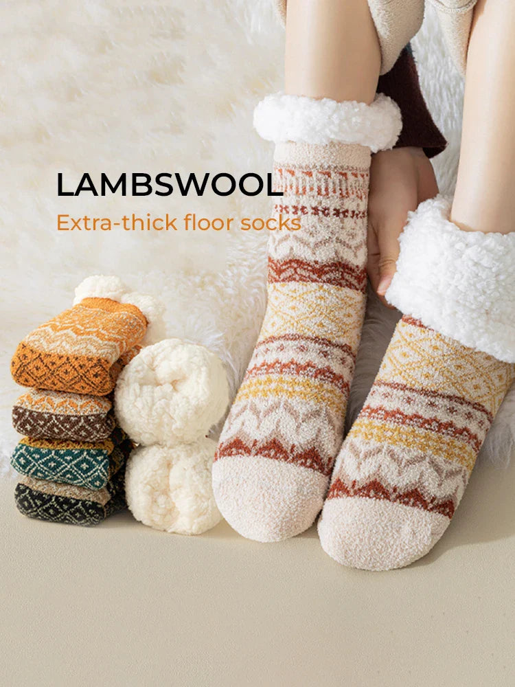 Women Socks Warm Winter Birthday Christmas Gifts for Women Soft Casual Hiking Socks Boho Style (Vintage Style)
