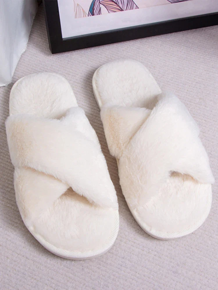 Women's Fuzzy Fluffy House Slippers