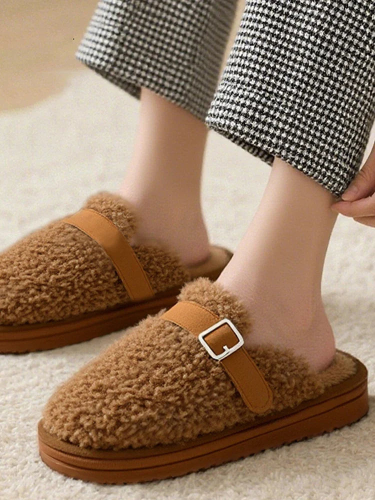 Womens Fuzzy Slippers
