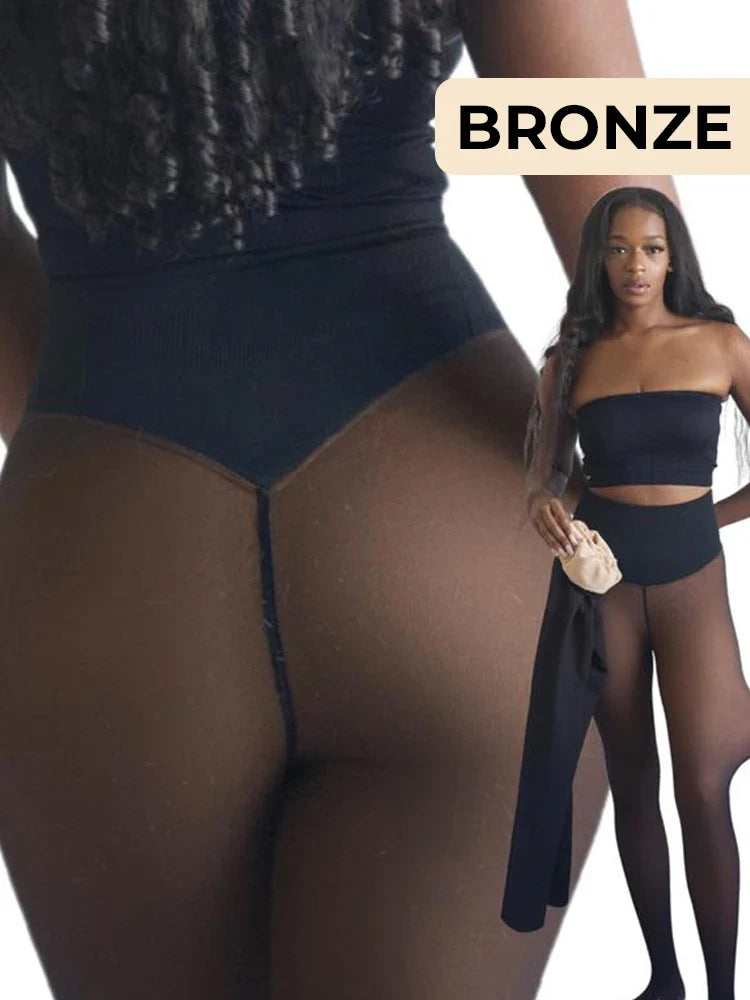 Leg Look Fleece Lined Tights