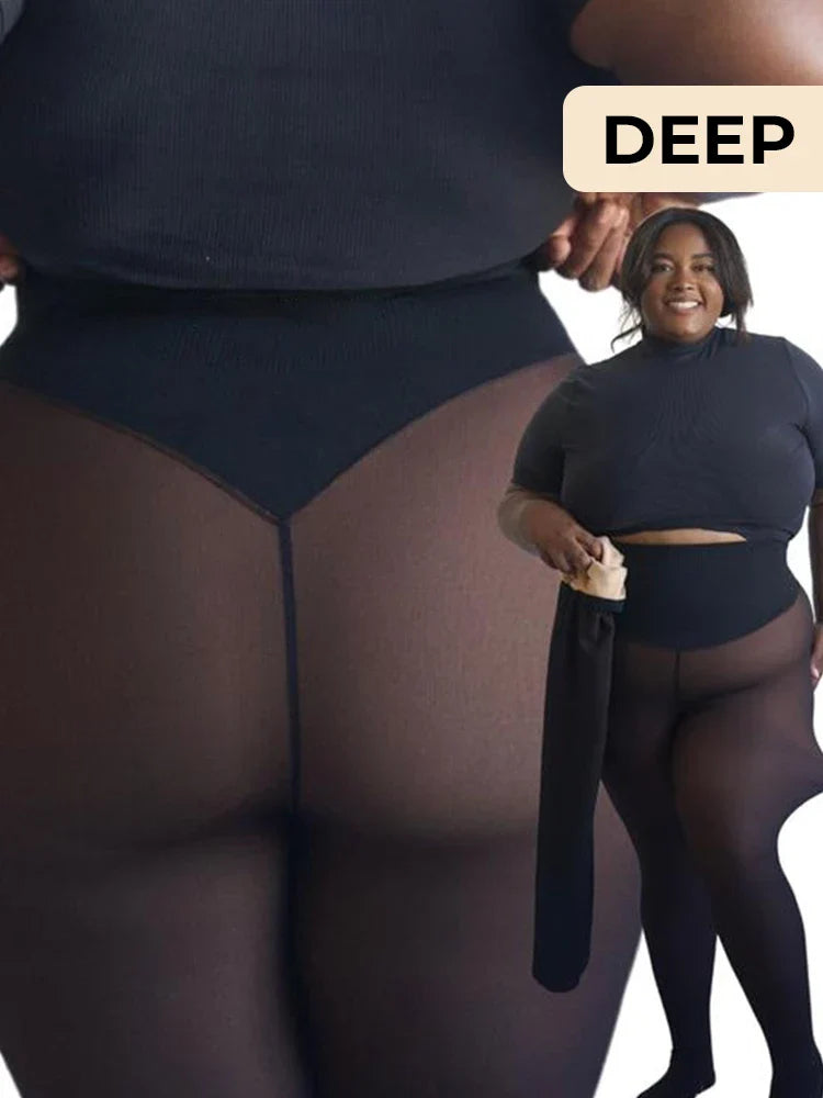 Leg Look Fleece Lined Tights