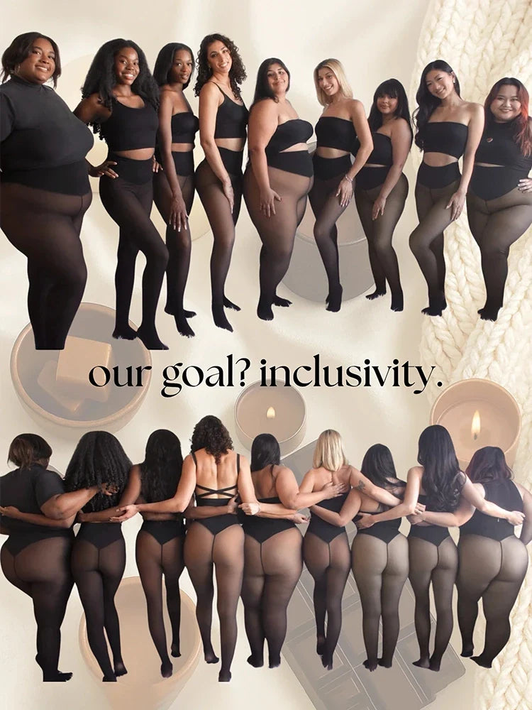 Leg Look Fleece Lined Tights