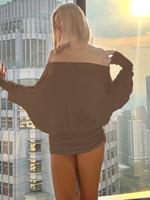 Women's Solid Off The Shoulder Sheer Ruched Dress